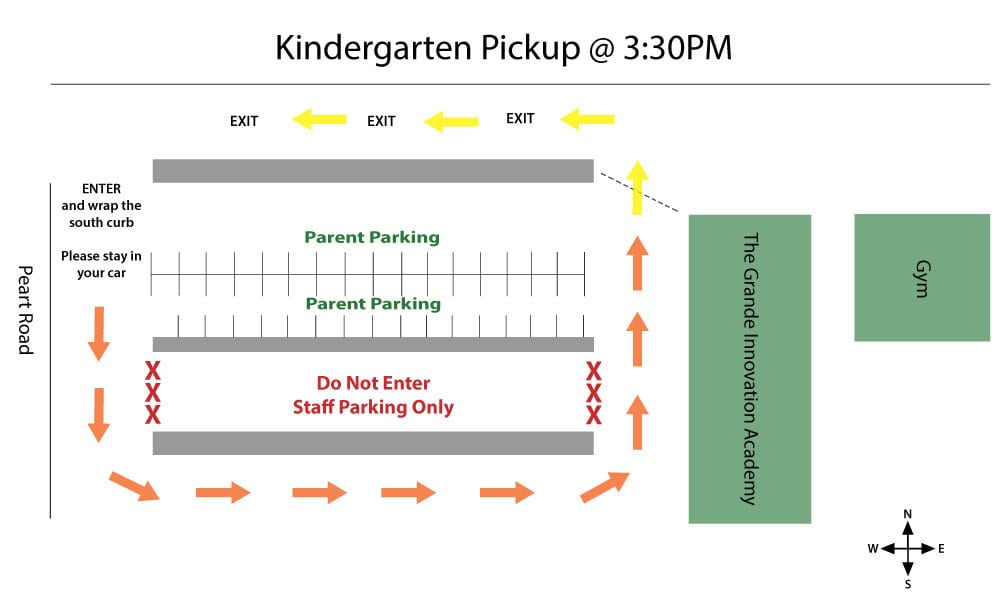 Kindergarten Pick-up Map 330