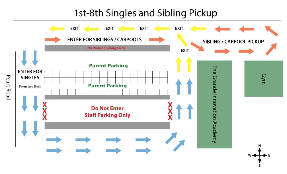 Sibling and Single Pick up Map