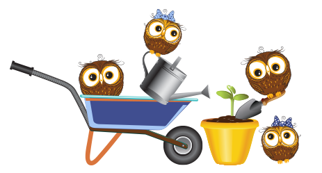 gardening owls