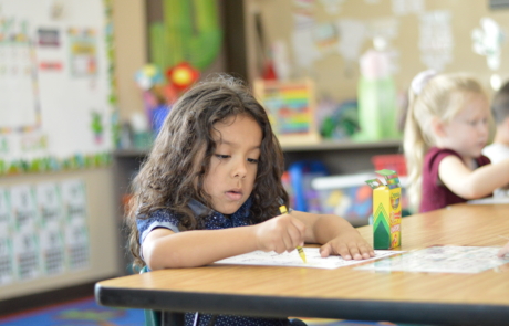 Little Innovators Preschool Classroom kids at work